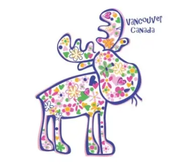 Attraction Kids/Baby Flowered Moose  4039 - Heather Orchid