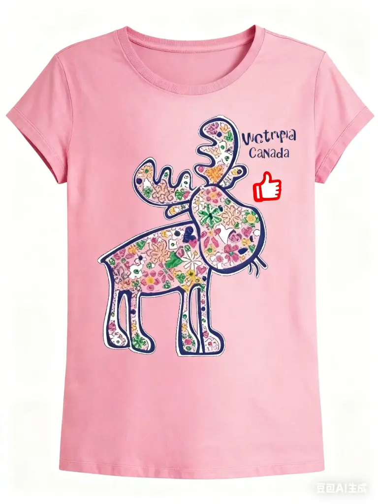 Attraction Kids Flowered Moose  4037 - Rose (2Y)