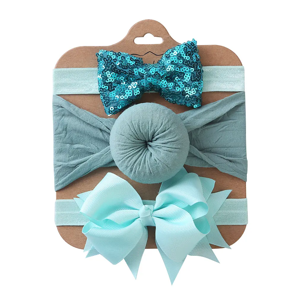 Baby Headband 3PK 0-24M - Green