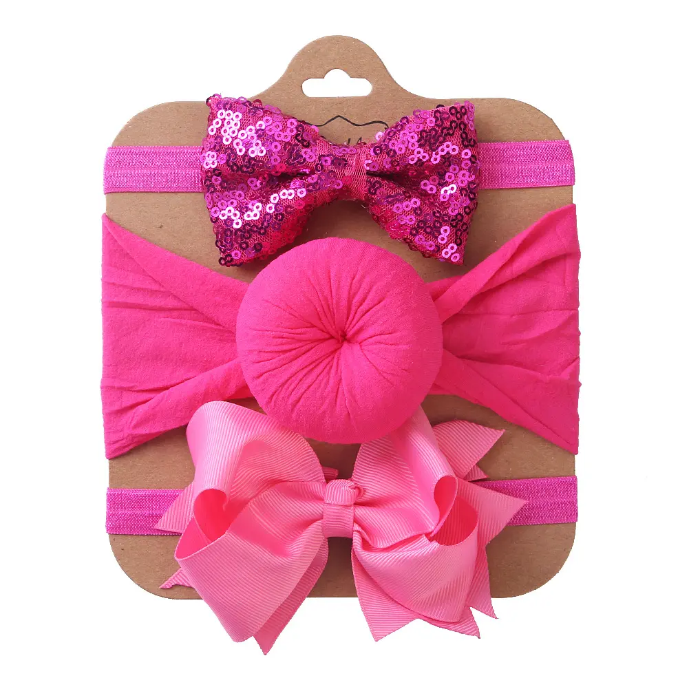 Baby Headband 3PK 0-24M - Barbie
