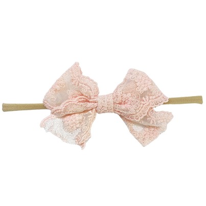 Headband -Baby Wisp Lace - White