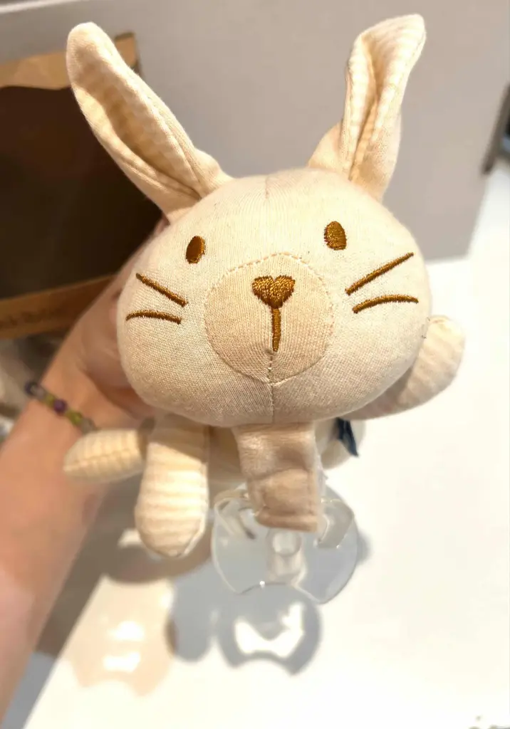 Kakiblin Organic Cotton Animal Pacifier - Bunny