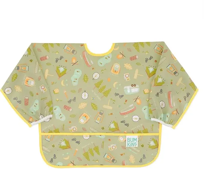 BUMKINS Sleeved Bib - Happy Campers