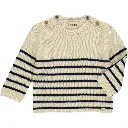 ME & Henry BRETON Baby Sweater HB880a SS25 Cream/navy Stripe