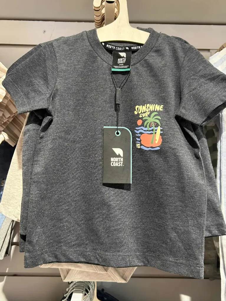North Coast T Shirt Front & Back Print Htr Jersey - Sunrise Surf