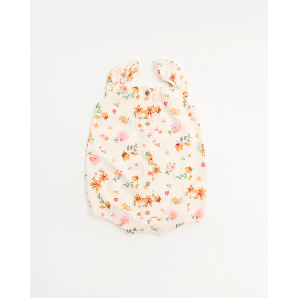  MID - Romper( 1251258 )  Whimsical Garden Dk. Egret (3-6M)