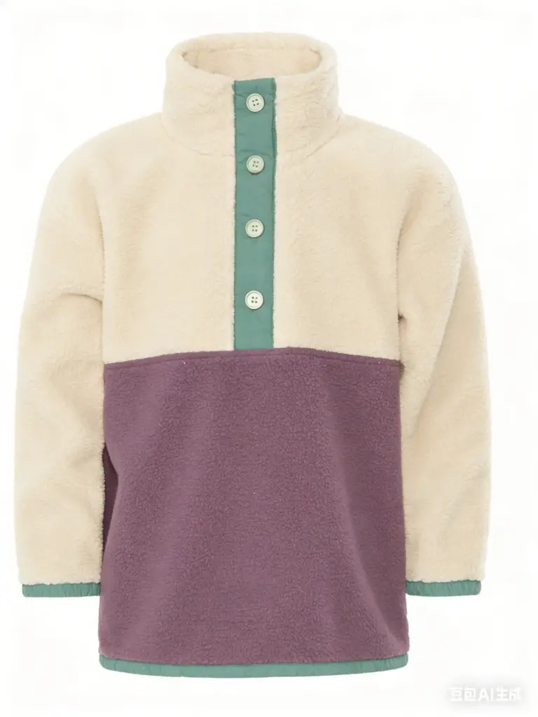 Attraction Button Down Sweater Vancouver Moose  - Ivory/Eggplant/Sage 8313 (2Y)