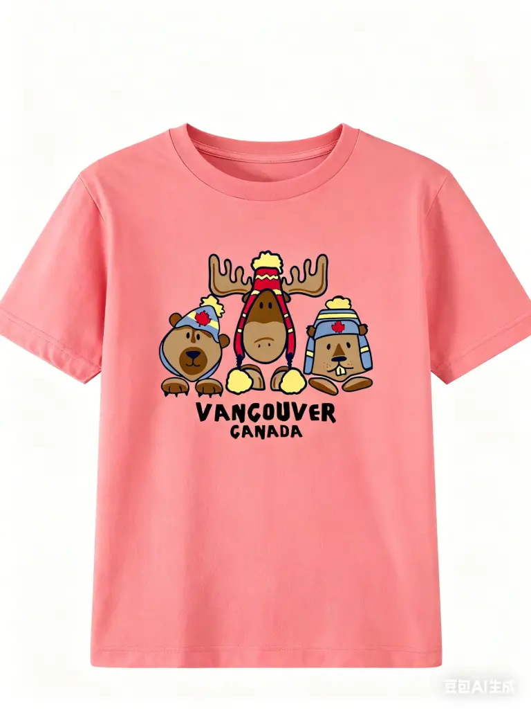 Attraction Kids/Baby Bear-Moose-Beaver with Toques - Melon 0072