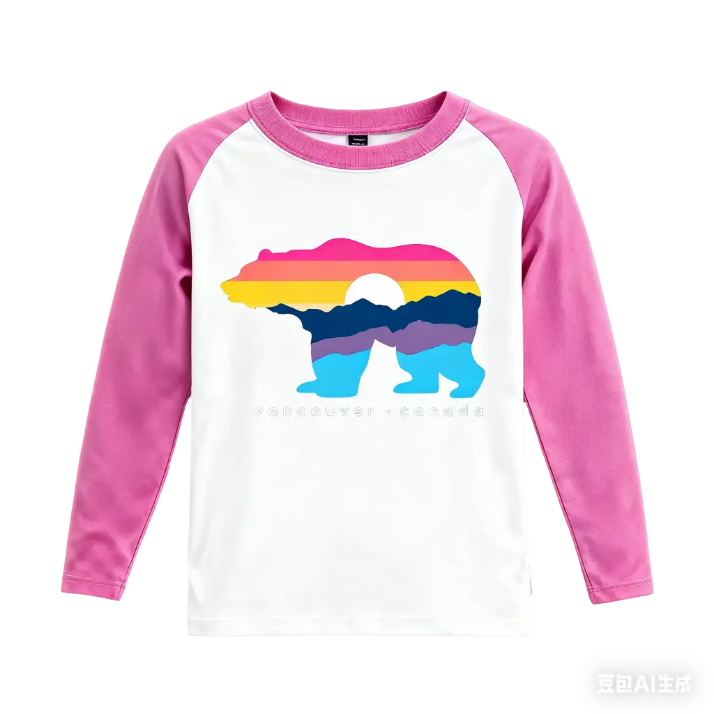 Attraction Youth Long Sleeve Mountain Bear - Heather Orchid