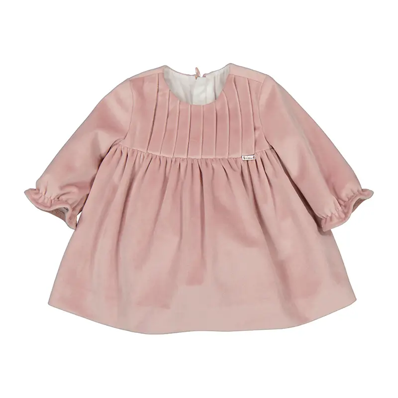 Mayoral Velvet Dress 02819 - Petal (2-4M)
