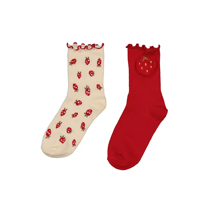 Mayoral Set 2 Jacquard Socks 10054 - Red (2Y)