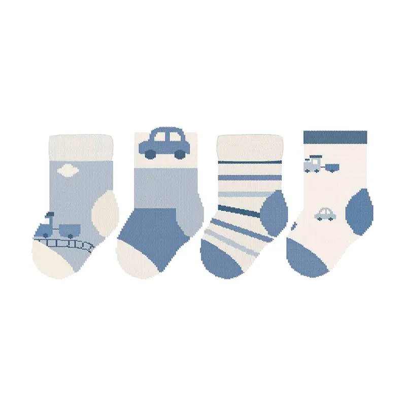 Mayoral Socks 4pc Set 09917 - Blue Bell