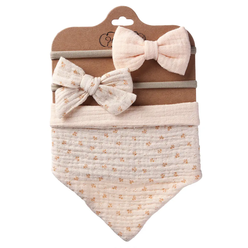 Headband With Bib - Light Khaki