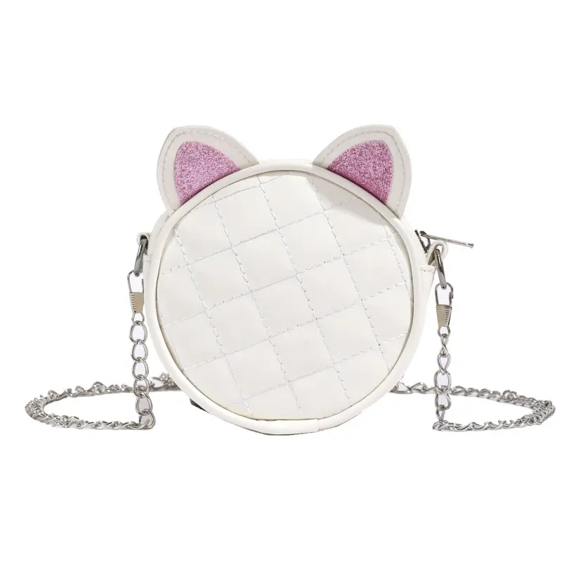 Crossbody Purse Cat 2819 - White