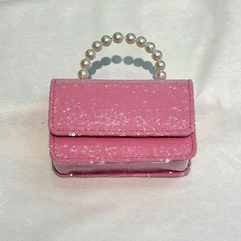 Crossbody Purse Shining Rectangle 1812 - Rose