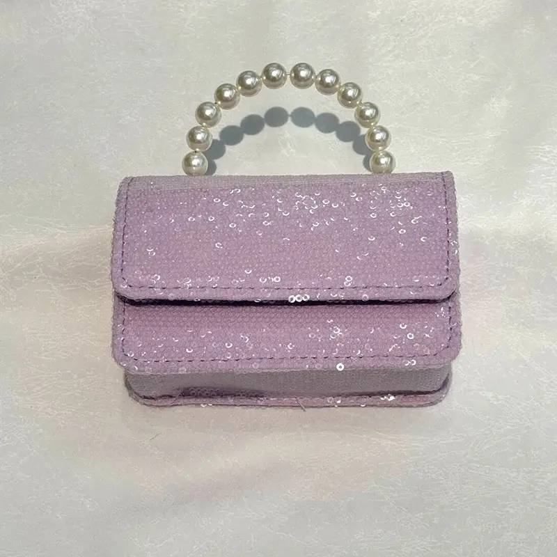 Crossbody Purse Shining Rectangle 1814 - Purple