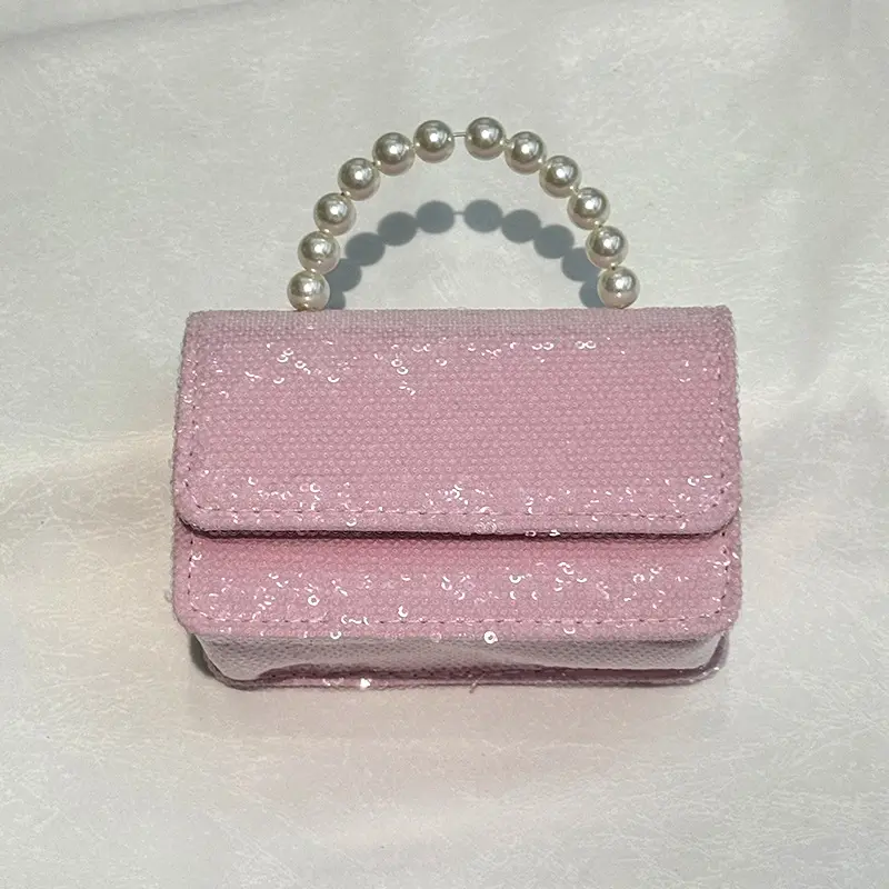Crossbody Purse Shining Rectangle 1815 - Pink