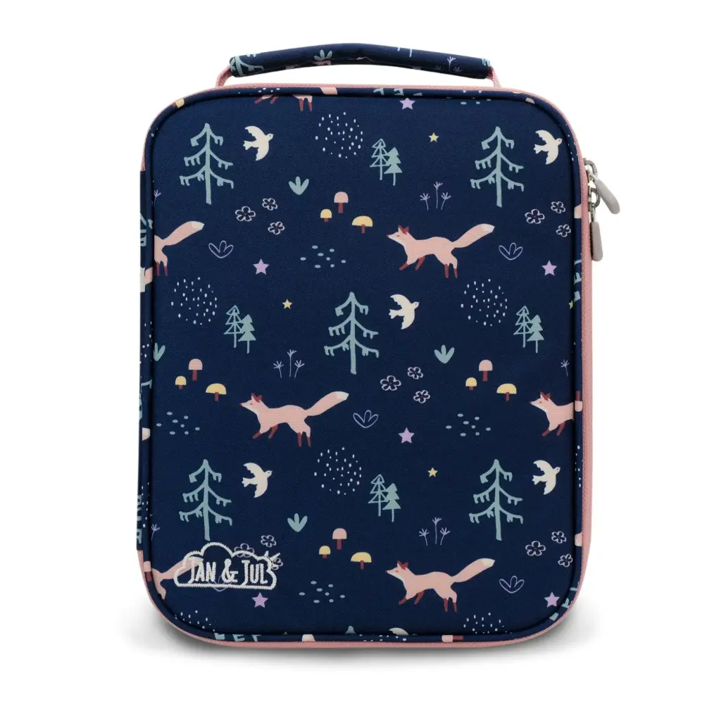 Jan & Jul  Kids Lunch Bag - Navy Forest
