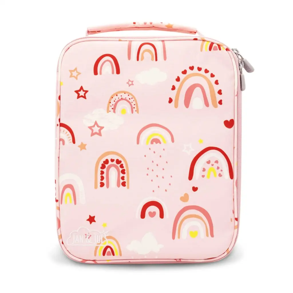 Jan & Jul  Kids Lunch Bag - Pink Rainbow