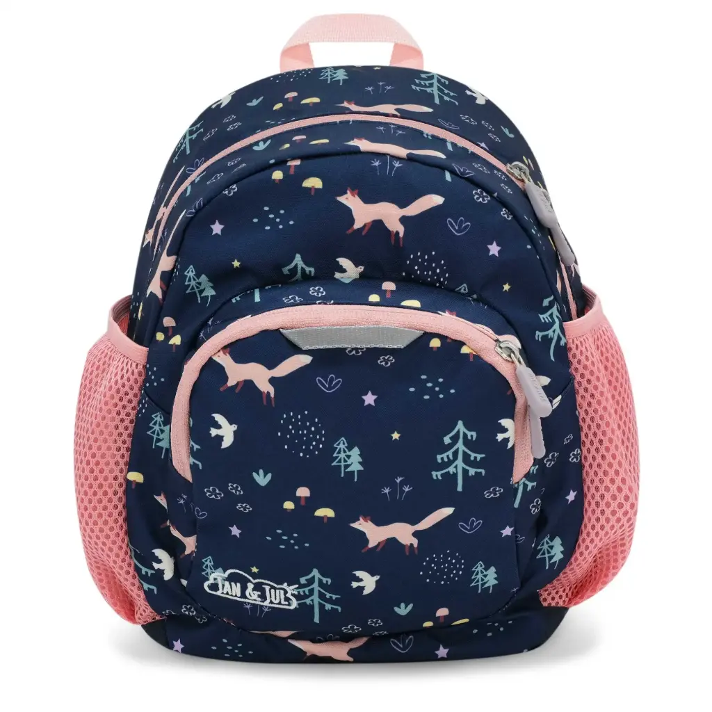 Jan & Jul Little Xplorers Mini Preschool Backpack - Navy Forest
