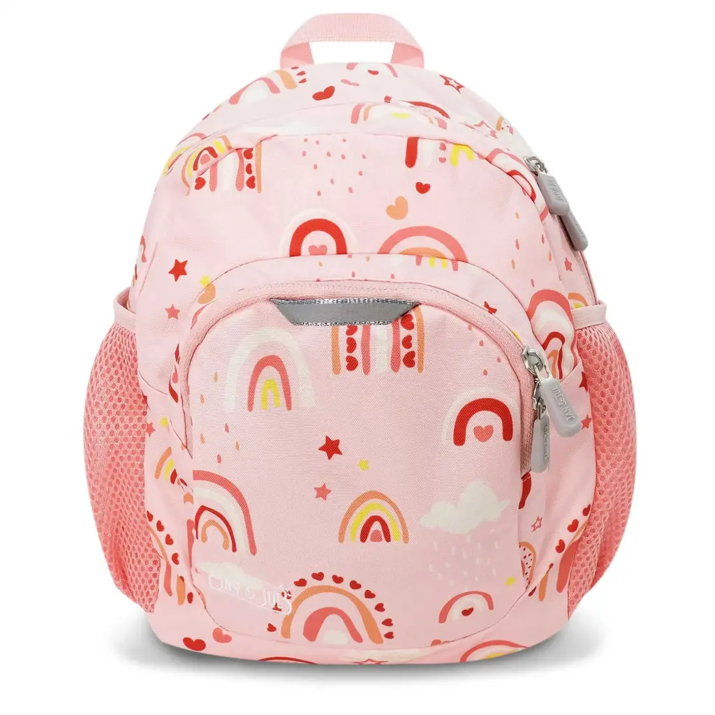 Jan & Jul Little Xplorers Mini Preschool Backpack - Pink Rainbow