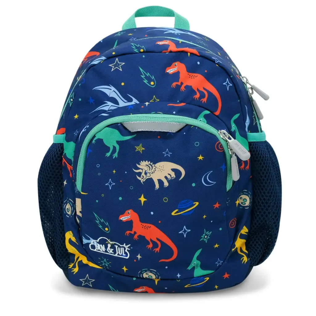 Jan & Jul Little Xplorers Mini Preschool Backpack - Space Dinos