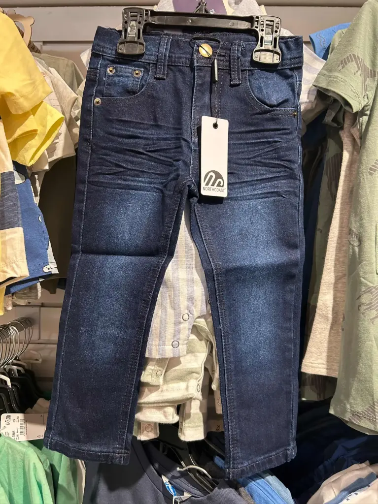 North Coast 00841 Bottom Pant 5 Pocket Jeans Denim - Dark    Blue (2Y)