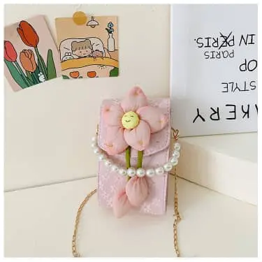 Crossbody Purse Smile Daisy 1002 - Pink