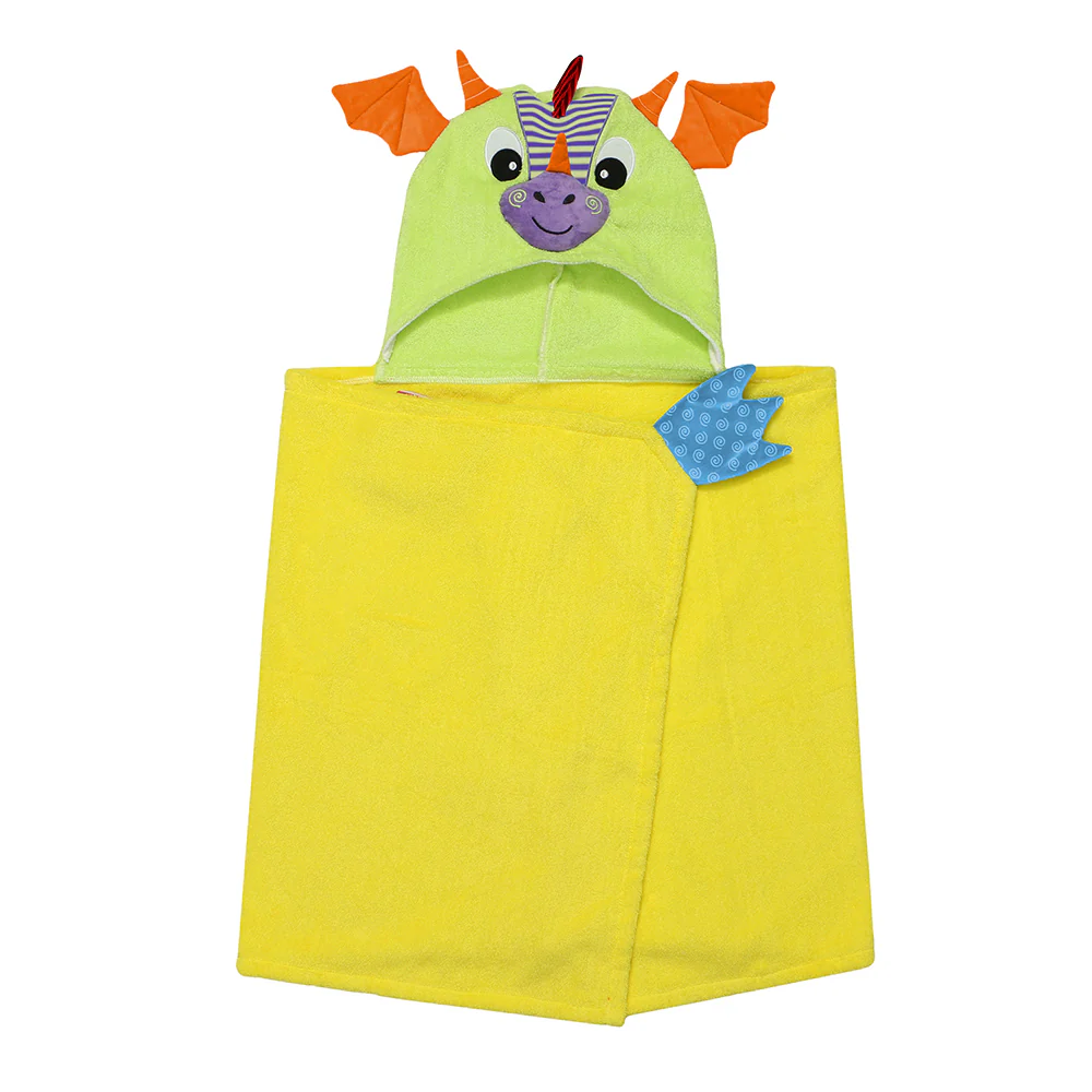 Toddler Towel - Zoocchini Drool Dragon 2T+