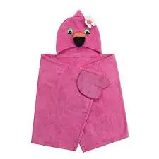 Toddler Towel - Zoocchini Flamingo 2T+