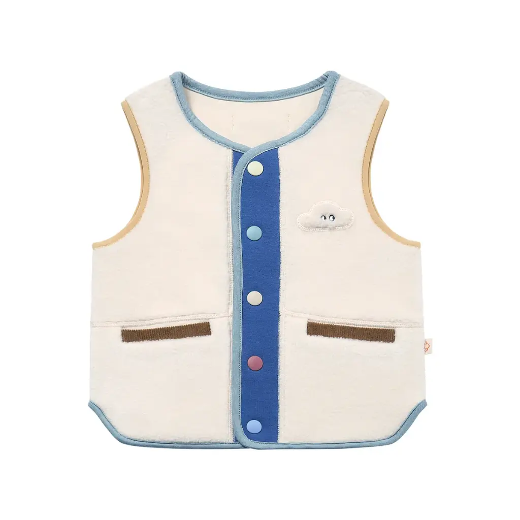 Nest Petite Revery Recycled Fleece + Corduroy Vest (18-24M)