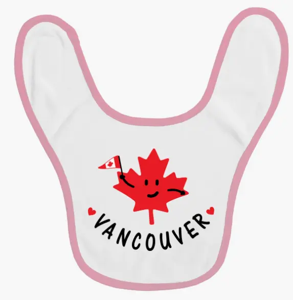 Bib -GGS Maple Leaf - Pink