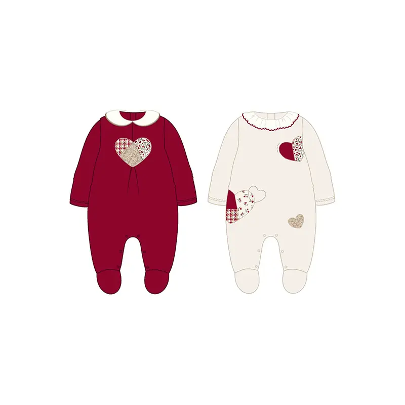 Mayoral  1 Pcs Velour Onesie 2702 - White