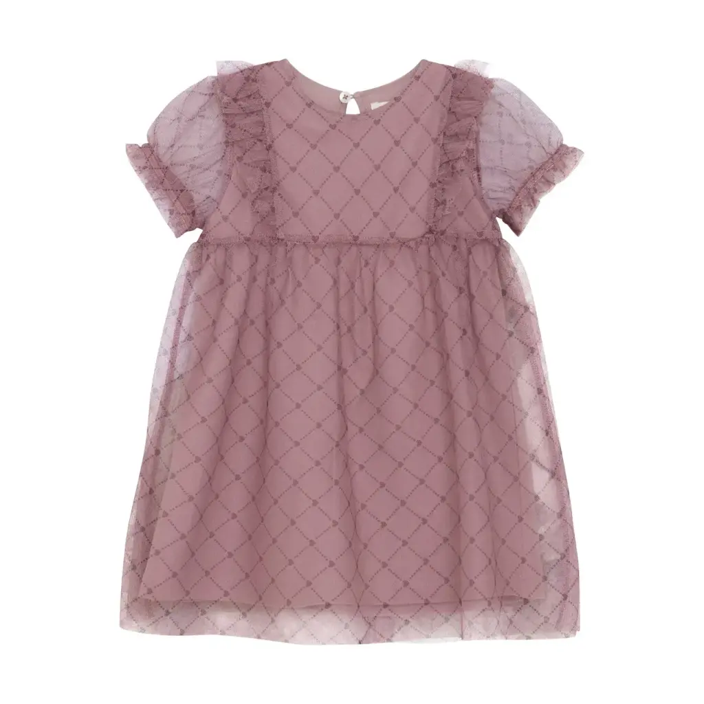 ROBO Creamie Infant/kid Girl Dress Heart Mesh 840871 4200