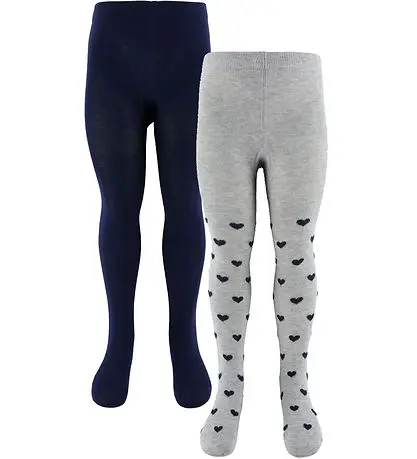 ROBO Creamie Stockings Tights 2 Pack 823046 1231 Heart Silver