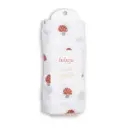 Lulujo Cotton Muslin Swaddle Blanket 0M+ 40x40 Mushroom