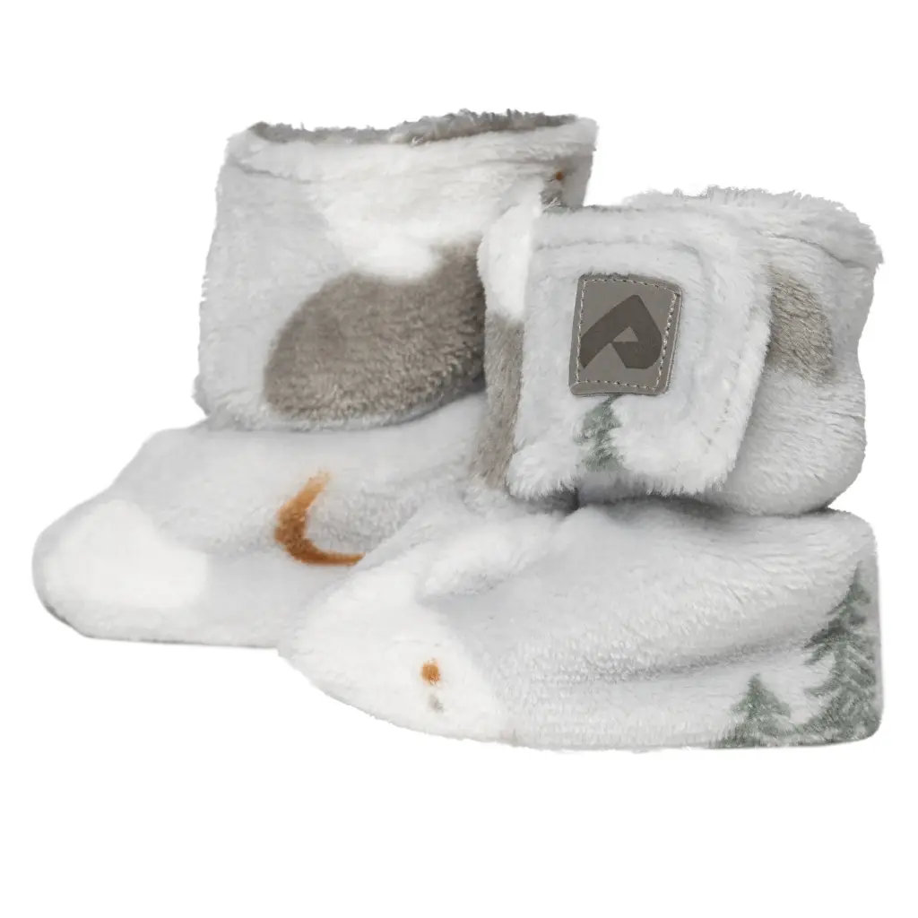 Perlimpinpin Double Layer Plush Booties - Bears (0-6M)