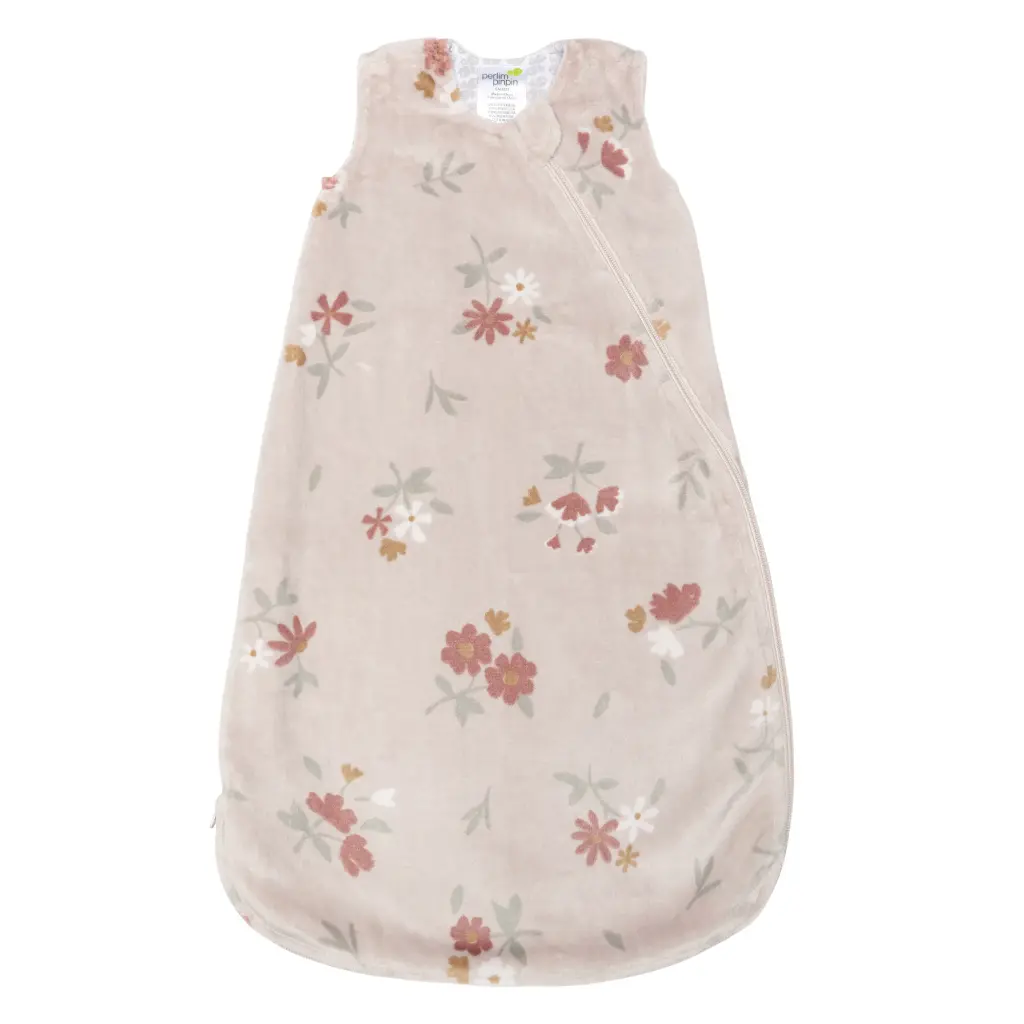 Perlimpinpin Plush Sleep Sack - Floral (0-6M)