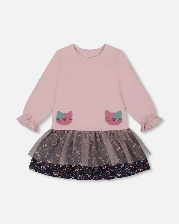 Deux Par Deux Dress 514 - Dusty Pink (12M)