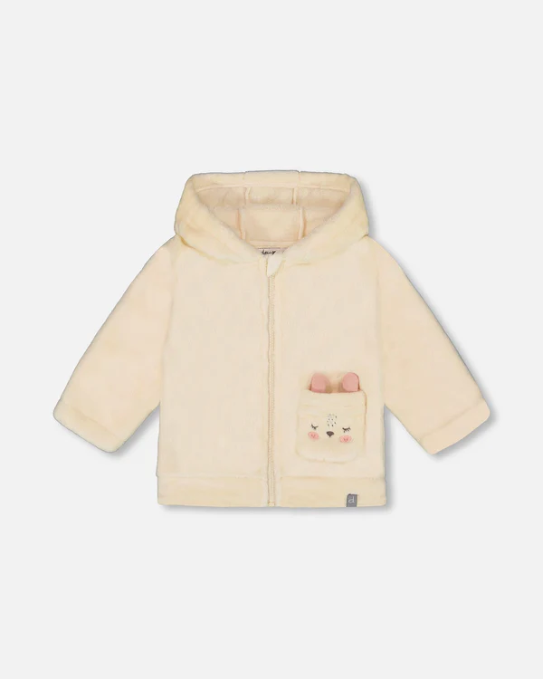 Deux Par Deux hooded Jacket 101 - Cream (3M)