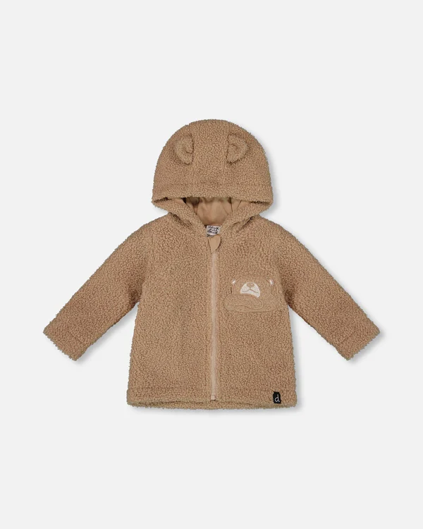 Deux Par Deux Hooded Jacket 915 - Brown