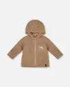 Deux Par Deux Hooded Jacket 915 - Brown