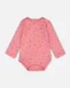Deux Par Deux Onesie 048 - Flowers Dark Pink