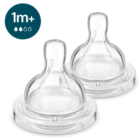 Philips Anti-Colic Baby Bottle Nipple - 2 Pack