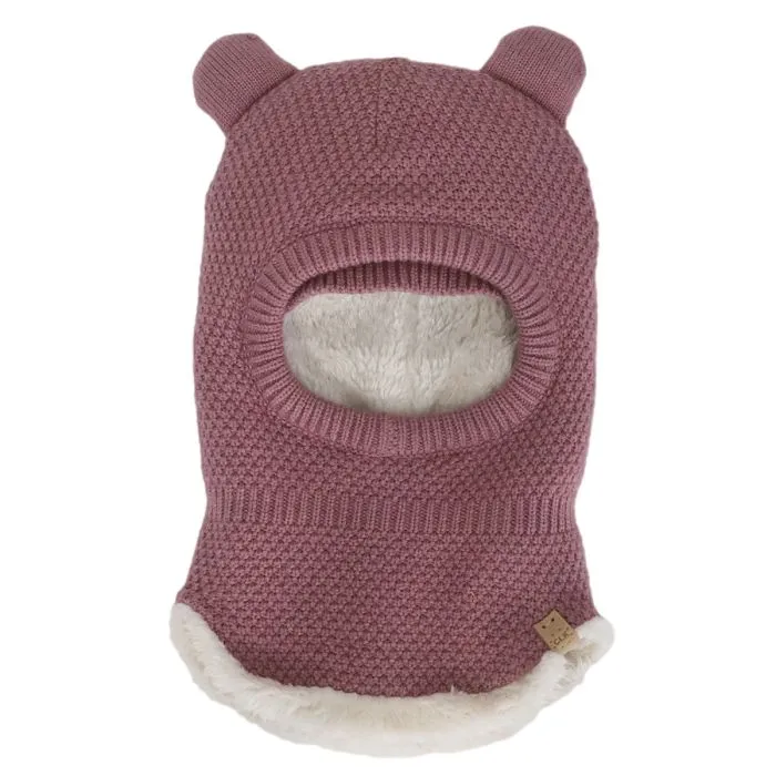 Calikids Knit Balaclava W2503 - Nostalgic Rose (9-24M)