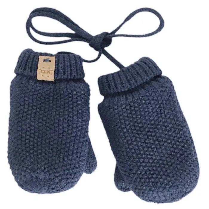 Calikids Knit Soft Touch Mitten W2450 - Blue (0-9M)