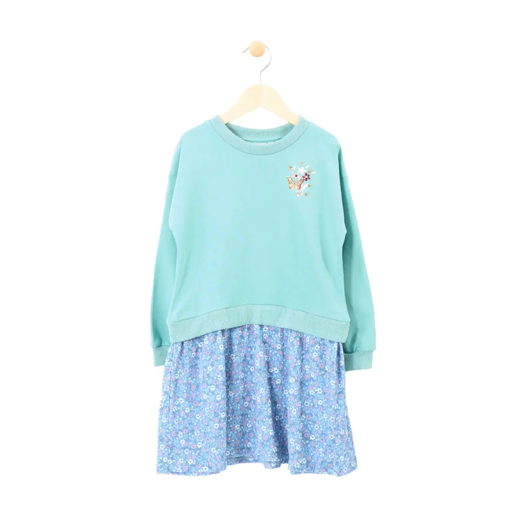 Mid Fooler Dress 2320 - Smoke Blue (2-3Y)