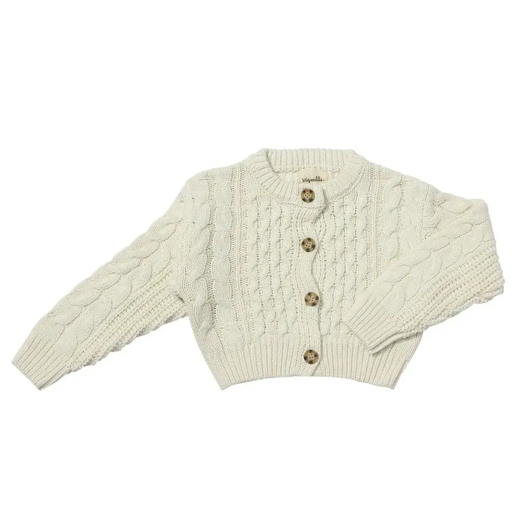 Vignette Evelyn Cardigan V1560A - Ivory Knit (2Y)