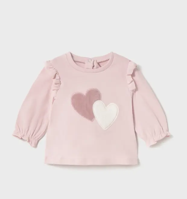 Mayoral  L/s T-shirt 2055 - Baby Rose (0-1M)