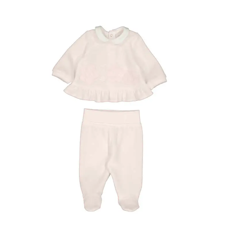 Mayoral  Velour Leg Warmer Set 2554 - Baby Rose (0-1M)